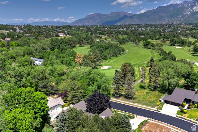 12144 S Mountain Shadow Rd, Sandy, UT 84092 - bird's eye view of a local golf course and mountains