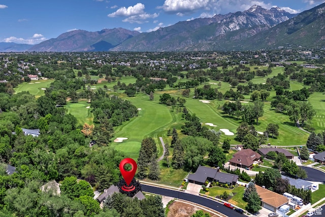 12144 S Mountain Shadow Rd, Sandy, UT 84092 - bird's eye view of mountains and a local golf course