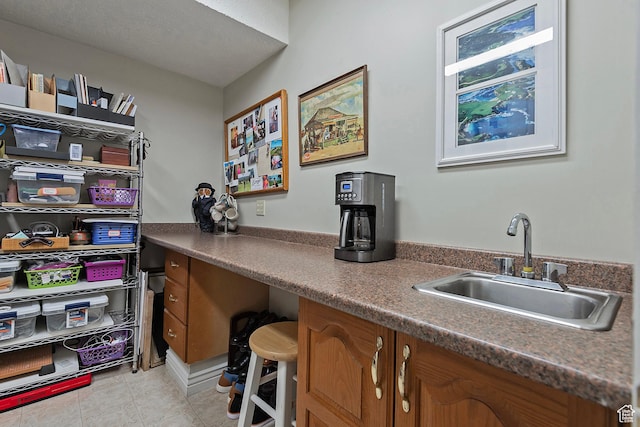 12144 S Mountain Shadow Rd, Sandy, UT 84092 - bar featuring a sink and light tile patterned floors
