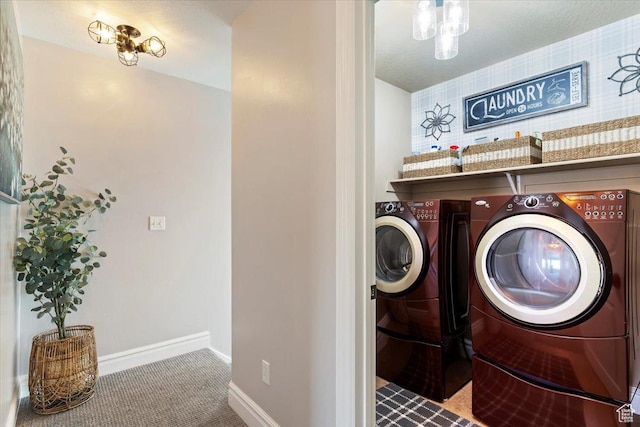 160 S 2875 W, West Point, UT 84015 - laundry area with washing machine and dryer, baseboards, and carpet