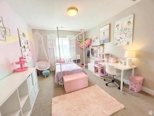 3516 N Willy Way, Eagle Mountain, UT 84005 - carpeted bedroom with a textured ceiling and baseboards