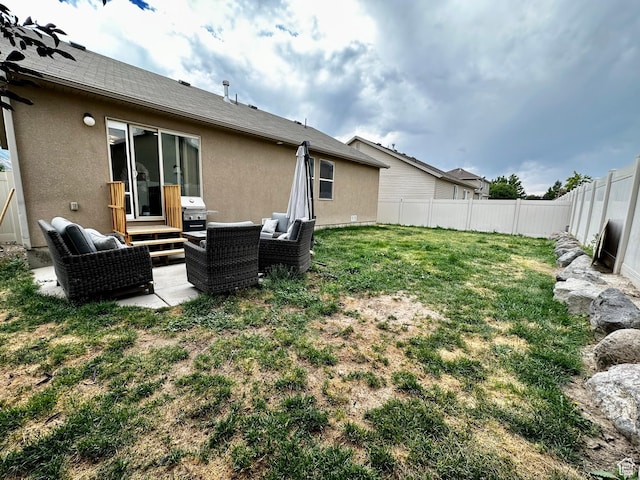 1879 E 1130 S, Spanish Fork, UT 84660 - view of yard with an outdoor hangout area and a patio area