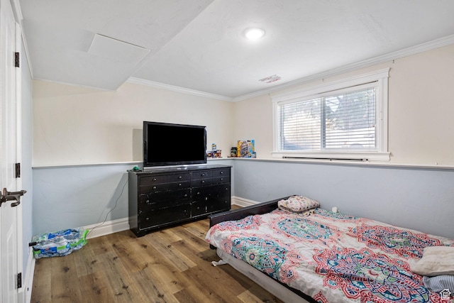 830 W 630 N, Orem, UT 84057 - bedroom featuring ornamental molding, wood finished floors, and baseboards