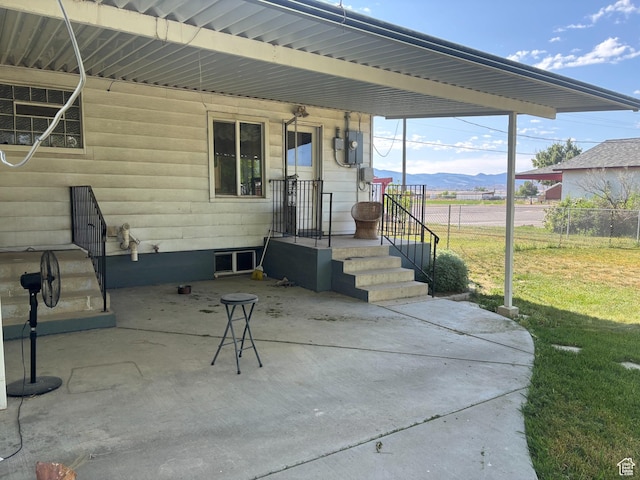 622 S Main St, Gunnison, UT 84634 - view of patio / terrace with a mountain view
