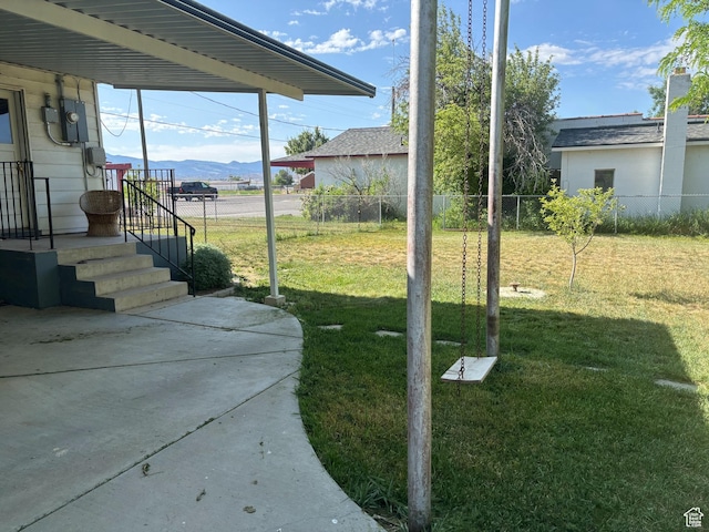622 S Main St, Gunnison, UT 84634 - view of yard with a mountain view and a patio area