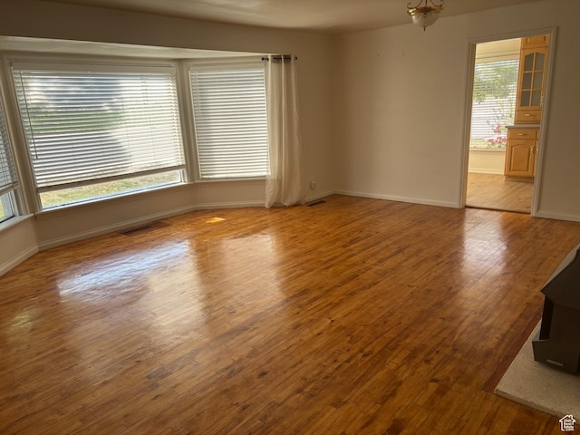 622 S Main St, Gunnison, UT 84634 - unfurnished room with baseboards and wood finished floors