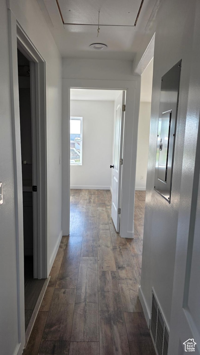 20915 W 1300 S, Malad City, ID 83252 - hallway with wood-type flooring and baseboards