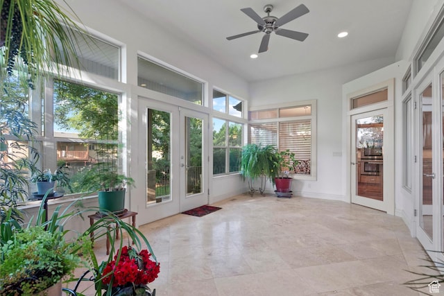 503 W 650 S, Orem, UT 84058 - unfurnished sunroom with french doors, healthy amount of natural light, and recessed lighting