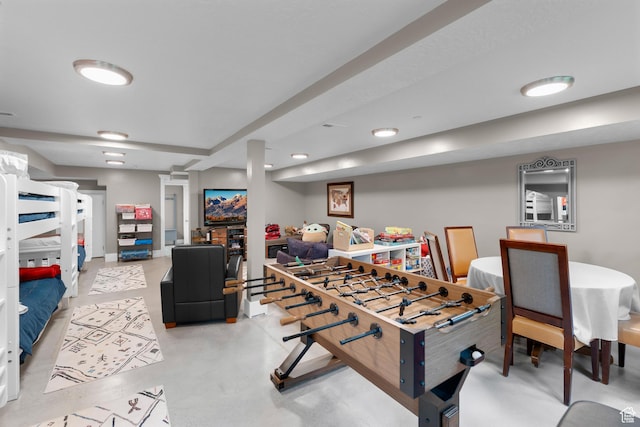 11316 E Silver Fork Rd, Brighton, UT 84121 - recreation room featuring concrete floors