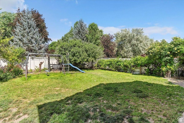 969 S View Crest Ln W, Kaysville, UT 84037 - view of yard featuring a playground