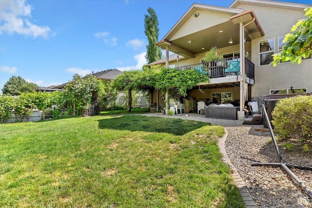 969 S View Crest Ln W, Kaysville, UT 84037 - view of green lawn with a patio
