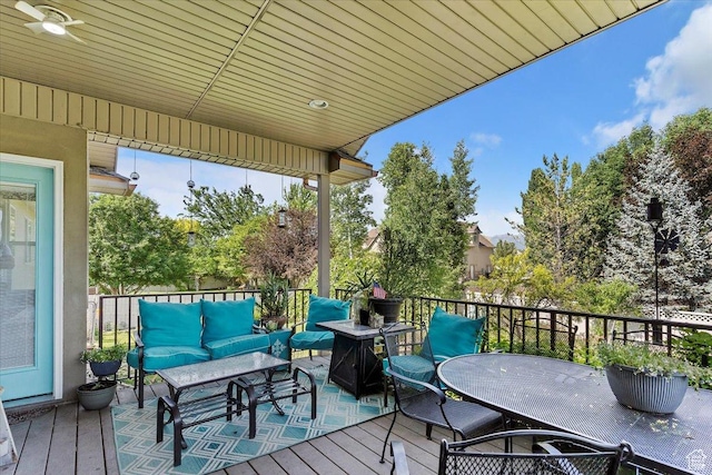 969 S View Crest Ln W, Kaysville, UT 84037 - wooden deck with an outdoor living space and outdoor dining space