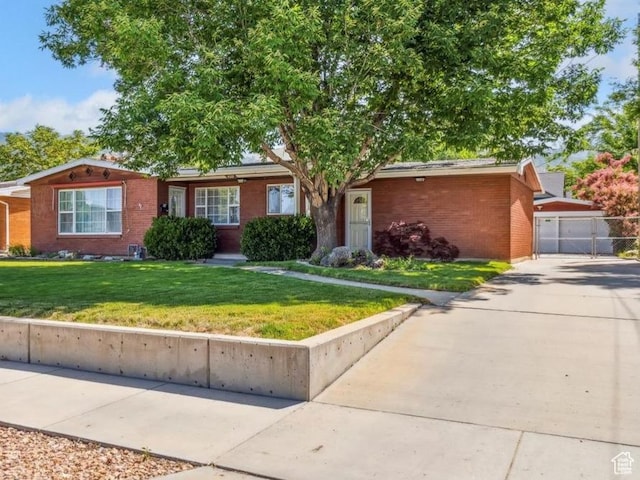 920 N 200 W, Bountiful, UT 84010 - single story home featuring brick siding, a garage, and a gate