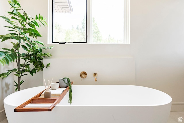 4107 W Crest Ct, Park City, UT 84098 - bathroom with a freestanding tub