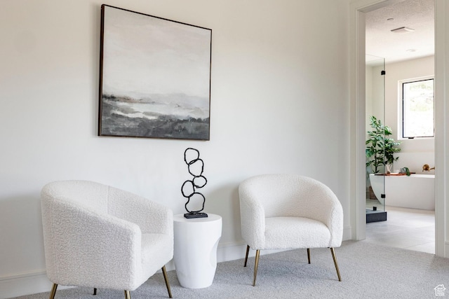 4107 W Crest Ct, Park City, UT 84098 - sitting room with carpet floors