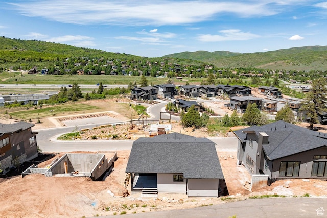 4107 W Crest Ct, Park City, UT 84098 - aerial perspective of suburban area with mountains