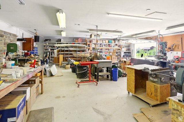 130 S 1500 W, Marriott Slaterville, UT 84404 - garage featuring a workshop area