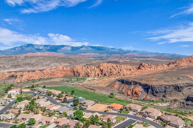 2461 W 1050 N, Hurricane, UT 84737 - aerial overview of property's location featuring mountains and nearby suburban area