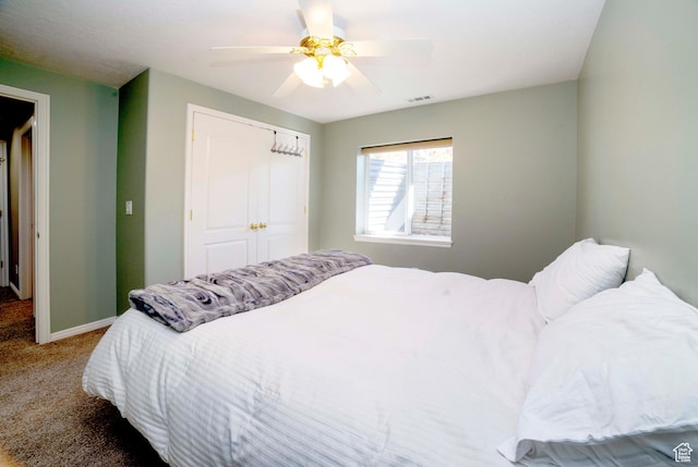 964 W Vahe St, Draper, UT 84020 - carpeted bedroom with a ceiling fan, baseboards, and a closet