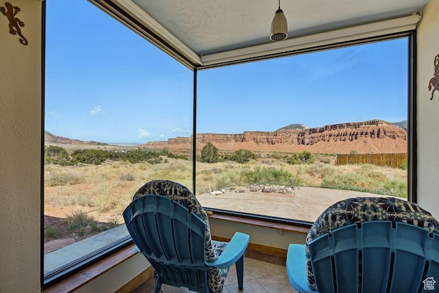 397 N Wendy Dr, Torrey, UT 84775 - view of patio / terrace featuring a mountain view