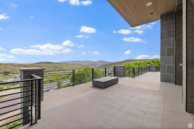 3654 Aspen Camp Loop, Park City, UT 84098 - view of patio with a mountain view and a balcony