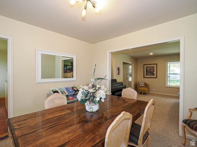 2244 E Laird Way, Salt Lake City, UT 84108 - dining space featuring baseboards and carpet