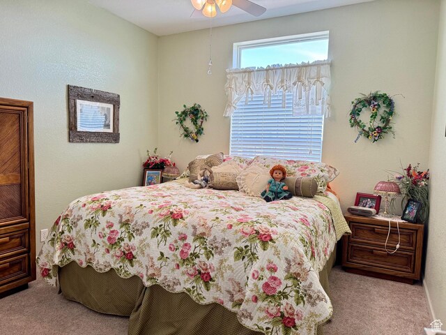 2780 S Bunch Grass Dr Unit 16, Garden City, UT 84028 - carpeted bedroom with ceiling fan