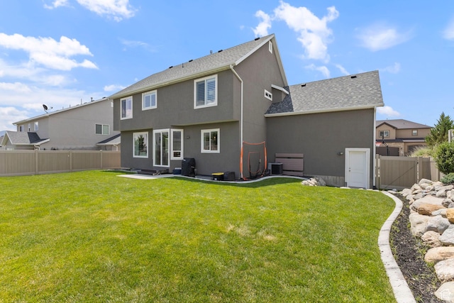 776 W Horizon Dr, Lehi, UT 84043 - back of house with stucco siding, a gate, roof with shingles, and a patio area