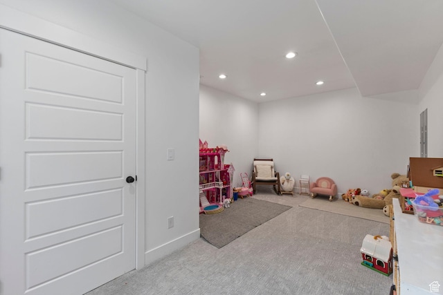 776 W Horizon Dr, Lehi, UT 84043 - recreation room with carpet, recessed lighting, and baseboards