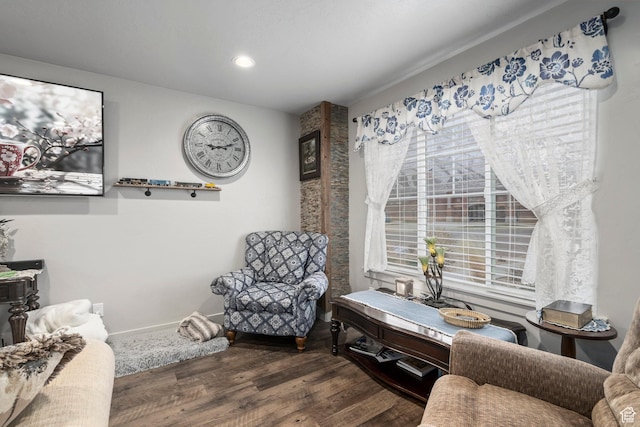 177 E 610 S, Santaquin, UT 84655 - sitting room featuring wood finished floors, baseboards, and recessed lighting