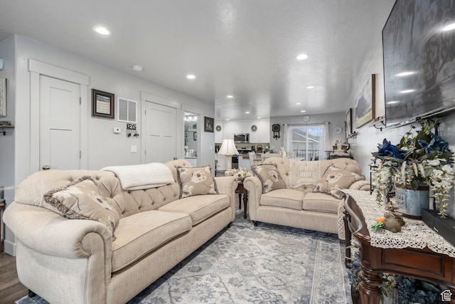 177 E 610 S, Santaquin, UT 84655 - living area with recessed lighting and wood finished floors