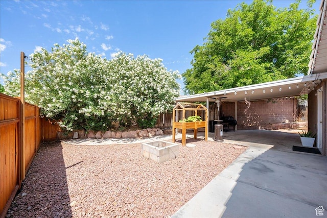 2811 E Paradise Way, St George, UT 84790 - fenced backyard featuring a patio