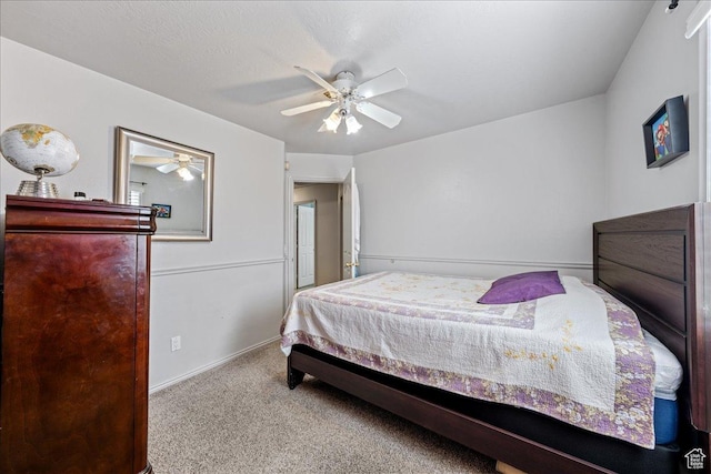 2811 E Paradise Way, St George, UT 84790 - bedroom featuring carpet flooring, ceiling fan, and baseboards