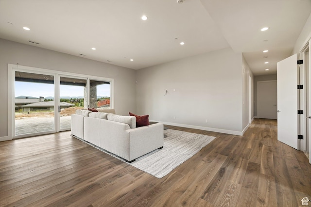 7175 Lupine Dr, Park City, UT 84098 - living room featuring wood finished floors, recessed lighting, and baseboards