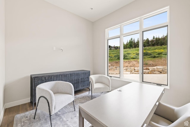 7175 Lupine Dr, Park City, UT 84098 - office space with wood finished floors and baseboards