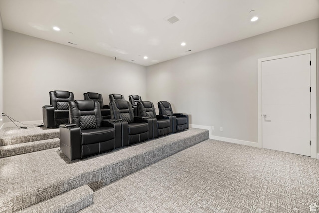 7175 Lupine Dr, Park City, UT 84098 - carpeted cinema room with recessed lighting and baseboards