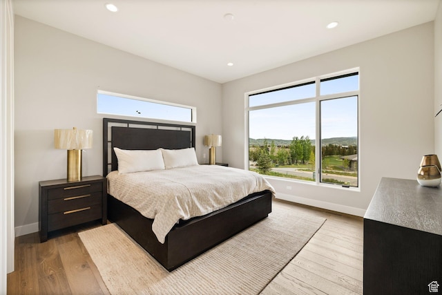 7175 Lupine Dr, Park City, UT 84098 - bedroom with wood-type flooring, baseboards, and recessed lighting