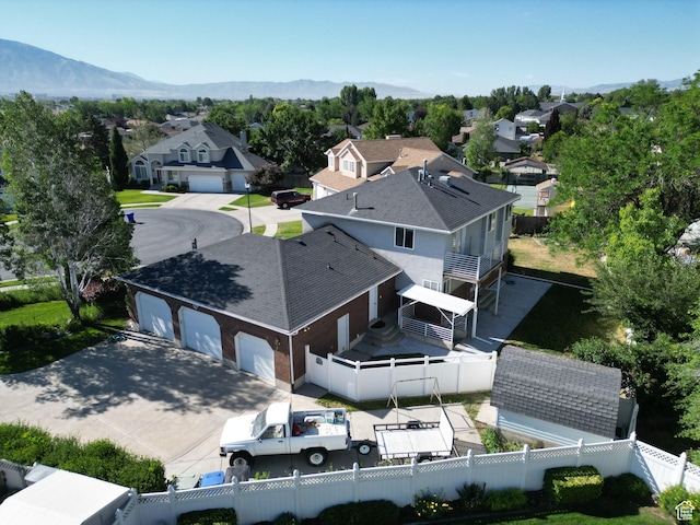 8298 S Arlington Ct, West Jordan, UT 84088 - aerial perspective of suburban area with mountains