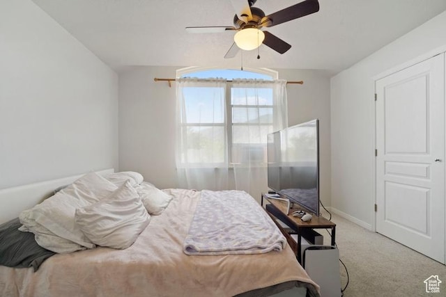 787 N 500 W, Brigham City, UT 84302 - carpeted bedroom featuring a ceiling fan and baseboards