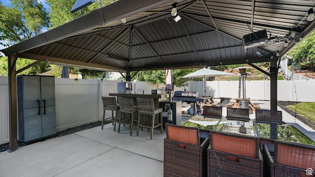 4475 S Lochnivar Ct E, Millcreek, UT 84107 - fenced backyard with a patio area and a gazebo