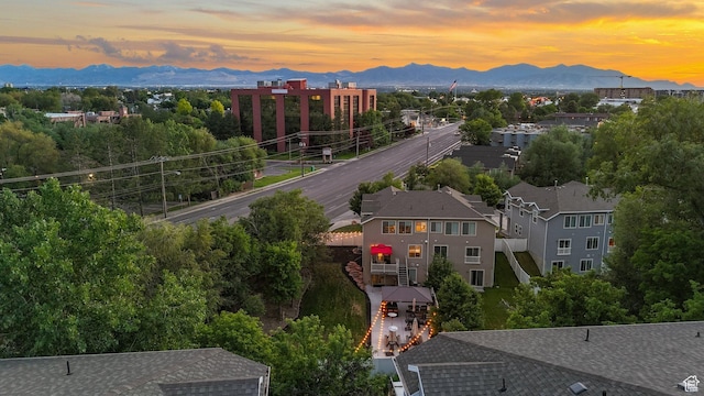 4475 S Lochnivar Ct E, Millcreek, UT 84107 - aerial view at dusk of a mountain view