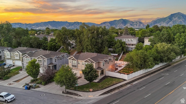 4475 S Lochnivar Ct E, Millcreek, UT 84107 - aerial view of residential area featuring a mountainous background