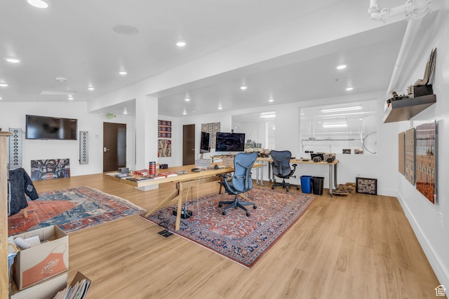 1200 W Lori Ln Unit B7, Kamas, UT 84036 - home office featuring wood finished floors and recessed lighting