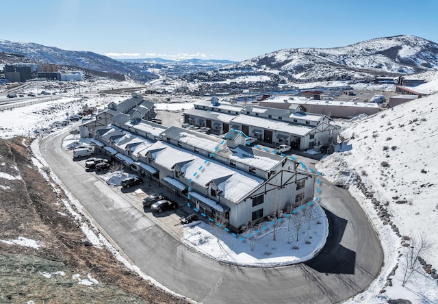 1200 W Lori Ln Unit B7, Kamas, UT 84036 - snowy aerial view with a mountain view