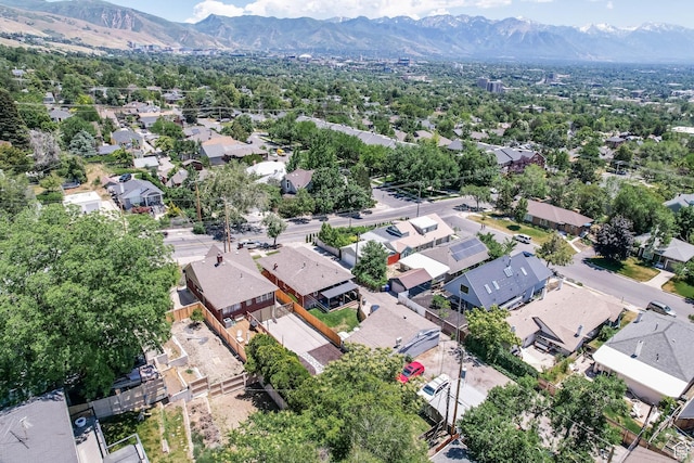 525 E St, Salt Lake City, UT 84103 - aerial view of property's location featuring mountains and nearby suburban area