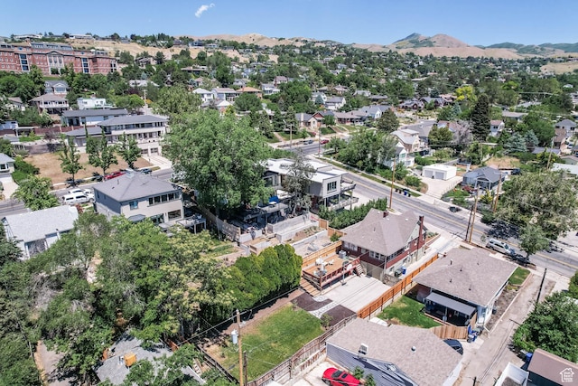 525 E St, Salt Lake City, UT 84103 - aerial perspective of suburban area with a mountain backdrop