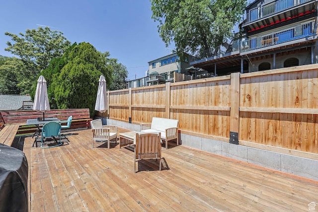 525 E St, Salt Lake City, UT 84103 - view of wooden deck