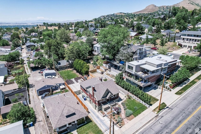 525 E St, Salt Lake City, UT 84103 - aerial perspective of suburban area featuring a mountain backdrop