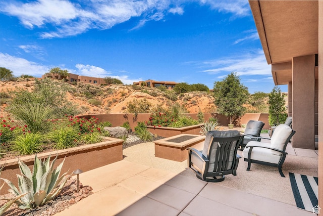 2304 N Cohonina Trl, St George, UT 84770 - fenced backyard featuring a patio area