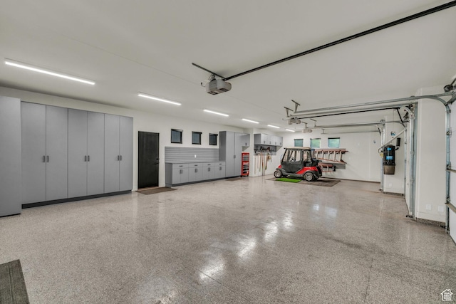 2304 N Cohonina Trl, St George, UT 84770 - garage featuring a garage door opener and a central vacuum unit